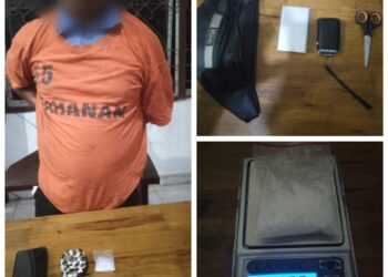 Sat Narkoba Polres Simalungun  Amankan Tersangka Narkoba Di Nagori Gajing Jaya dan BB 8,80 Gram Shabu