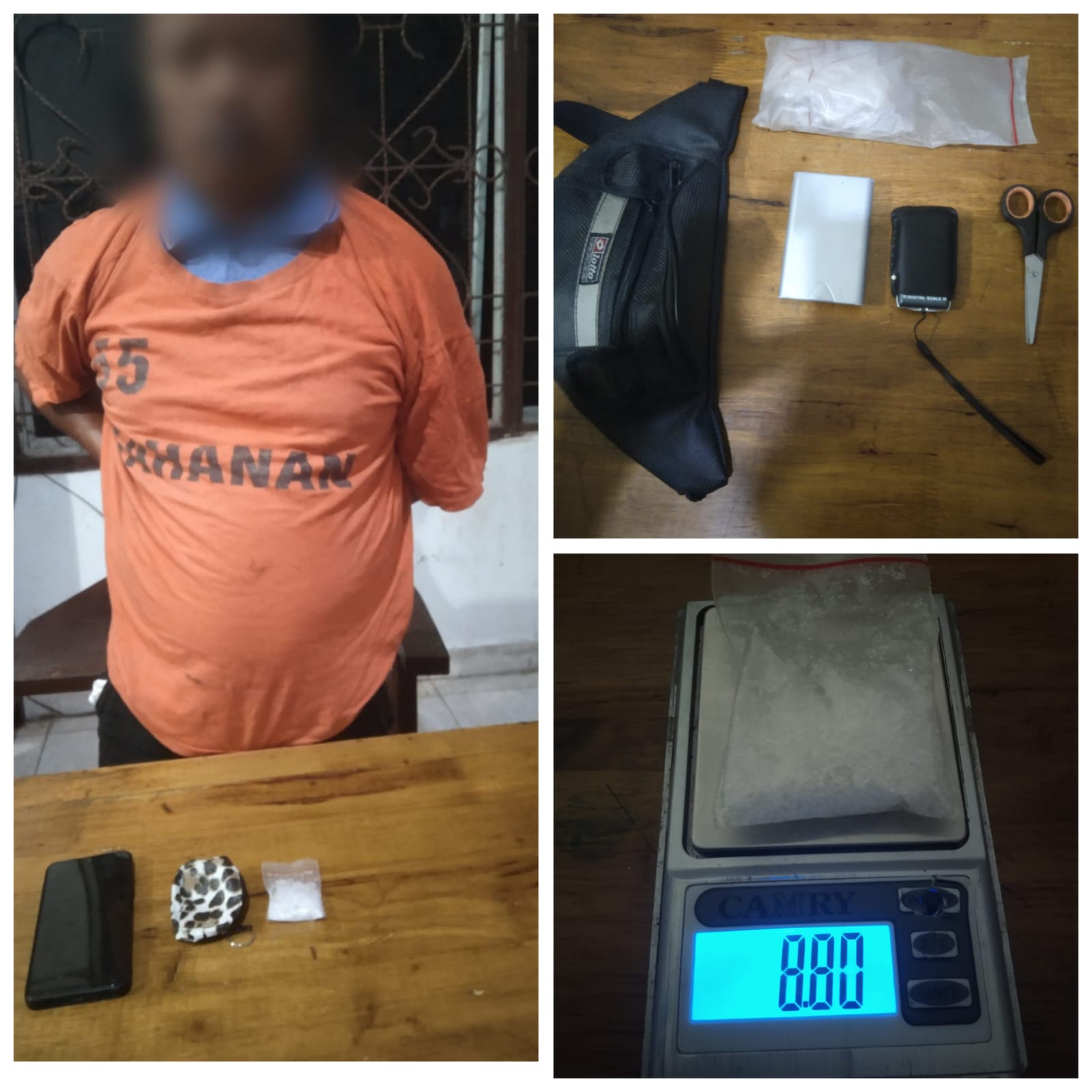 Sat Narkoba Polres Simalungun  Amankan Tersangka Narkoba Di Nagori Gajing Jaya dan BB 8,80 Gram Shabu