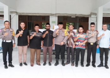 Polres Simalungun Silaturahmi dan Salurkan Paket Sembako ke Pesantren Al Baroqah