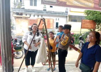 Polsek Siantar Utara Patroli Sambang Posyandu