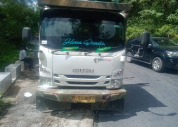Truck Kontra Sepeda Motor di Desa Hutabulu Taput, Turut Marhalim Pasaribu Tewas di TKP