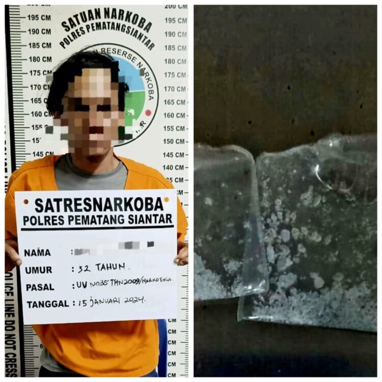 Polres Pematangsiantar Ciduk Residivis Kasus Pencurian, 0,52 Gram Shabu Diamankan 