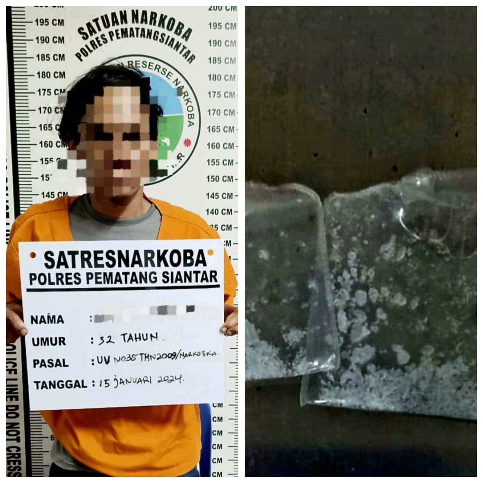 Polres Pematangsiantar Ciduk Residivis Kasus Pencurian, 0,52 Gram Shabu Diamankan 