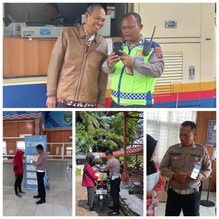 Sat Lantas Polres Pematang Siantar Sosialisasi Pembayaran Pajak E-Signal