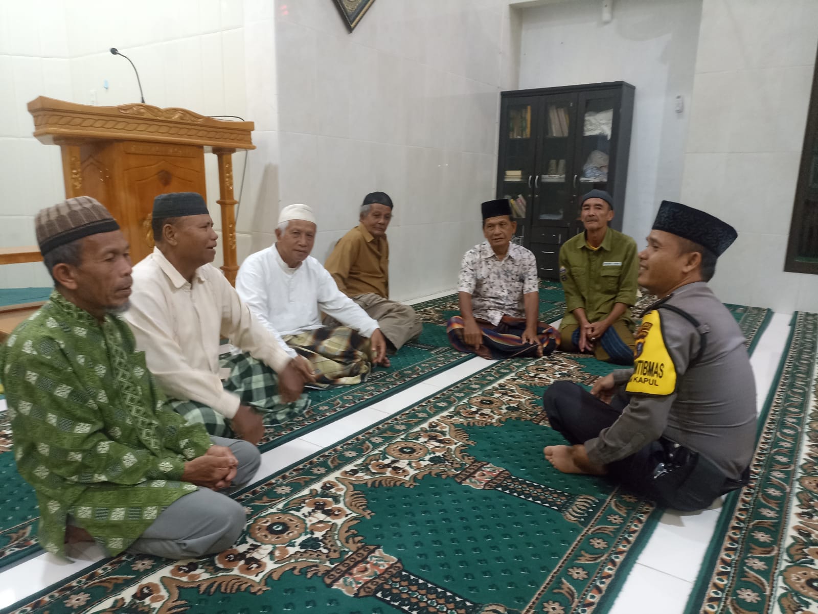 Polres Pematangsiantar Gelar Subuh Keliling Dakwah Kamtibmas di Mesjid Al Muttaqin