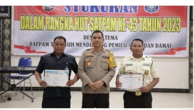 Kapolres Tapteng Gelar Syukuran HUT SATPAM Ke-43