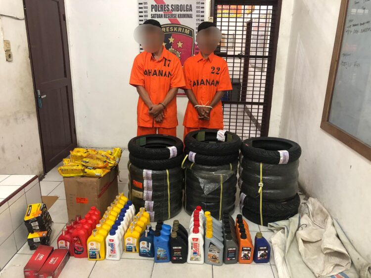 Dua Pelaku Pembongkaran Bengkel Hafis Motor Diringkus Tim Opsnal Reskrim Polres Sibolga