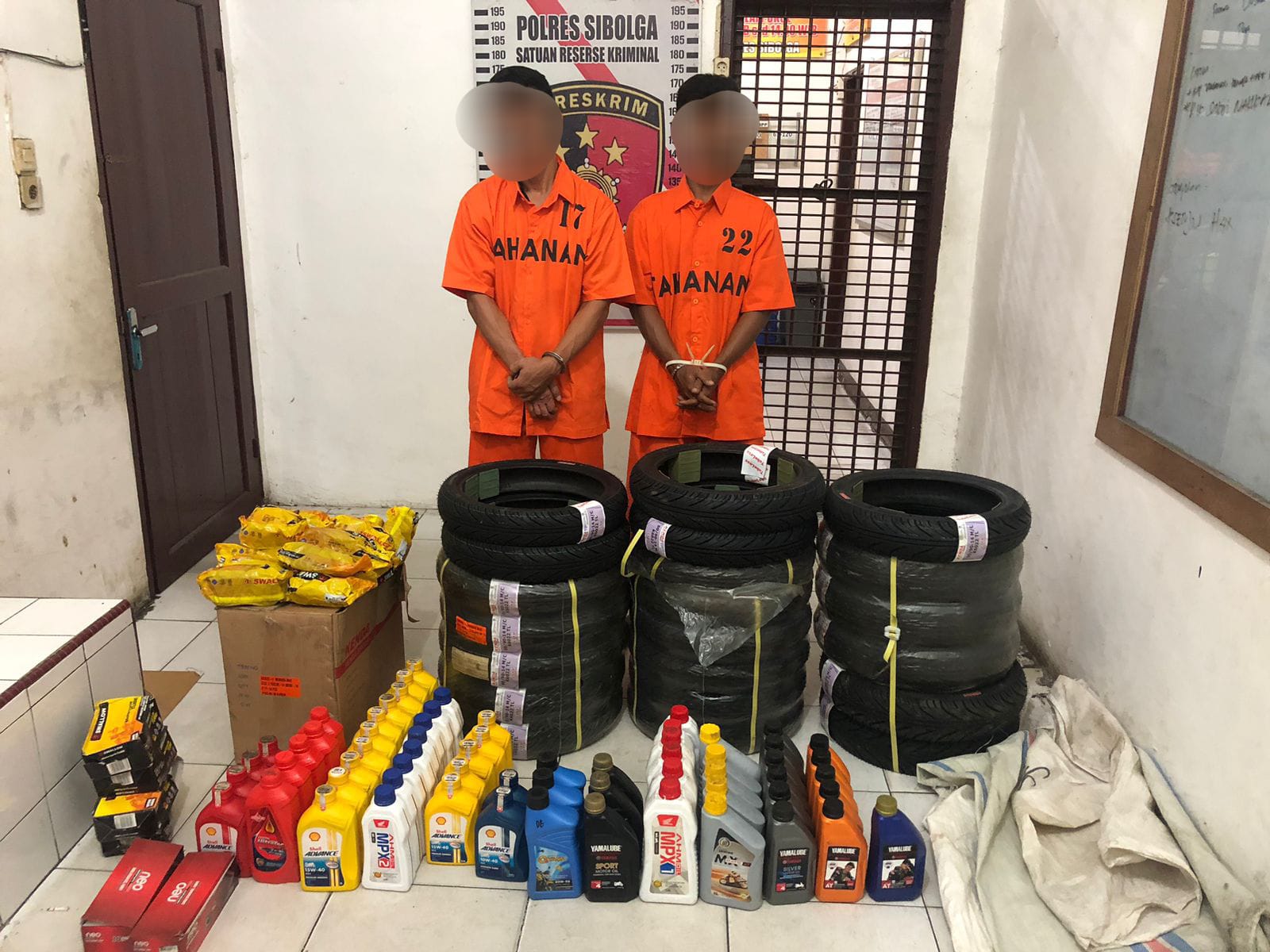 Dua Pelaku Pembongkaran Bengkel Hafis Motor Diringkus Tim Opsnal Reskrim Polres Sibolga