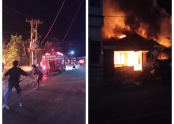 Sijago Merah Mengamuk di Sibolga, Rumah Wandrihot Sihotang Hangus Terbakar