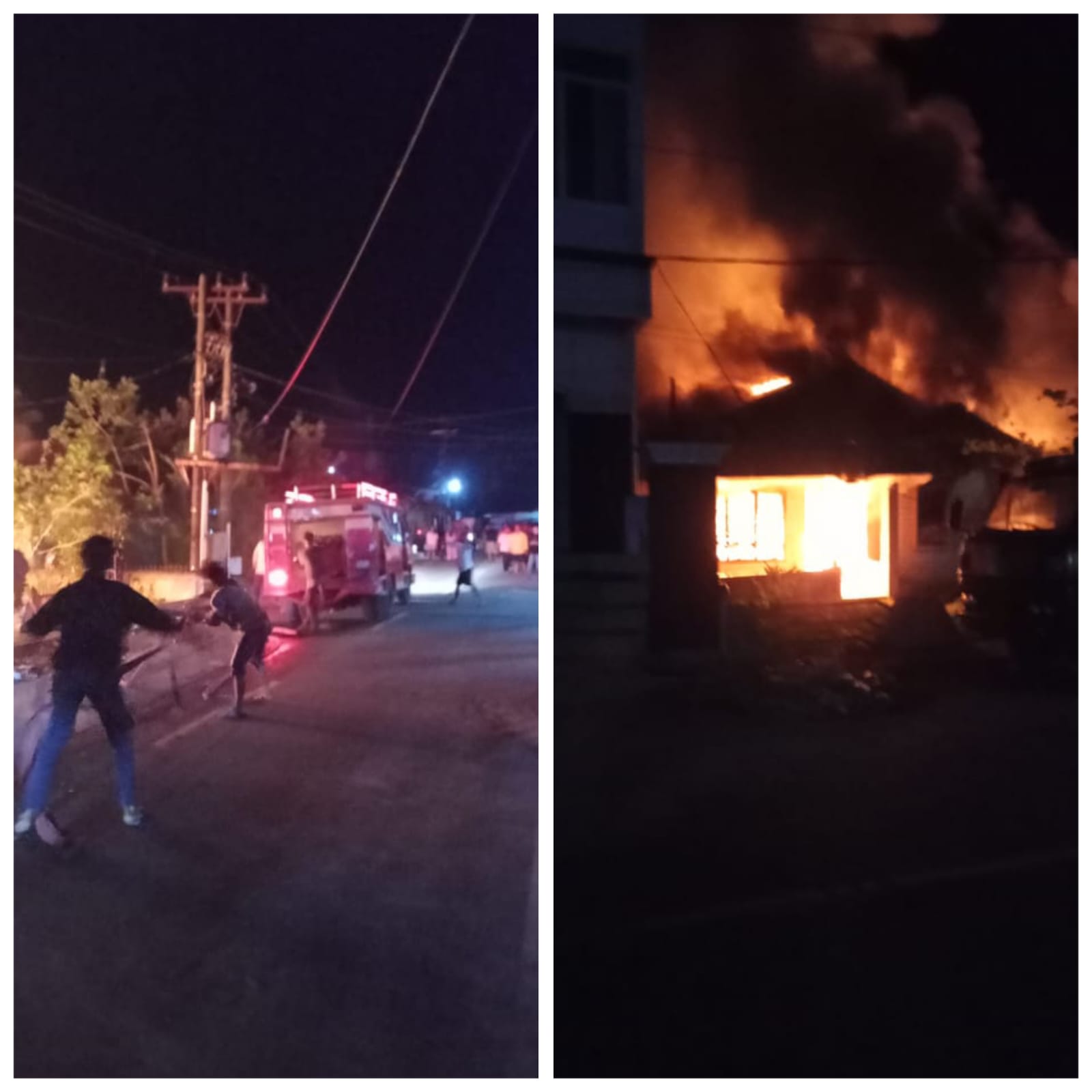 Sijago Merah Mengamuk di Sibolga, Rumah Wandrihot Sihotang Hangus Terbakar