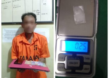 Pekerja Kuli Bangunan Miliki Sabu, Ditangkap Tim Reskrim Polsek Sibolga Selatan