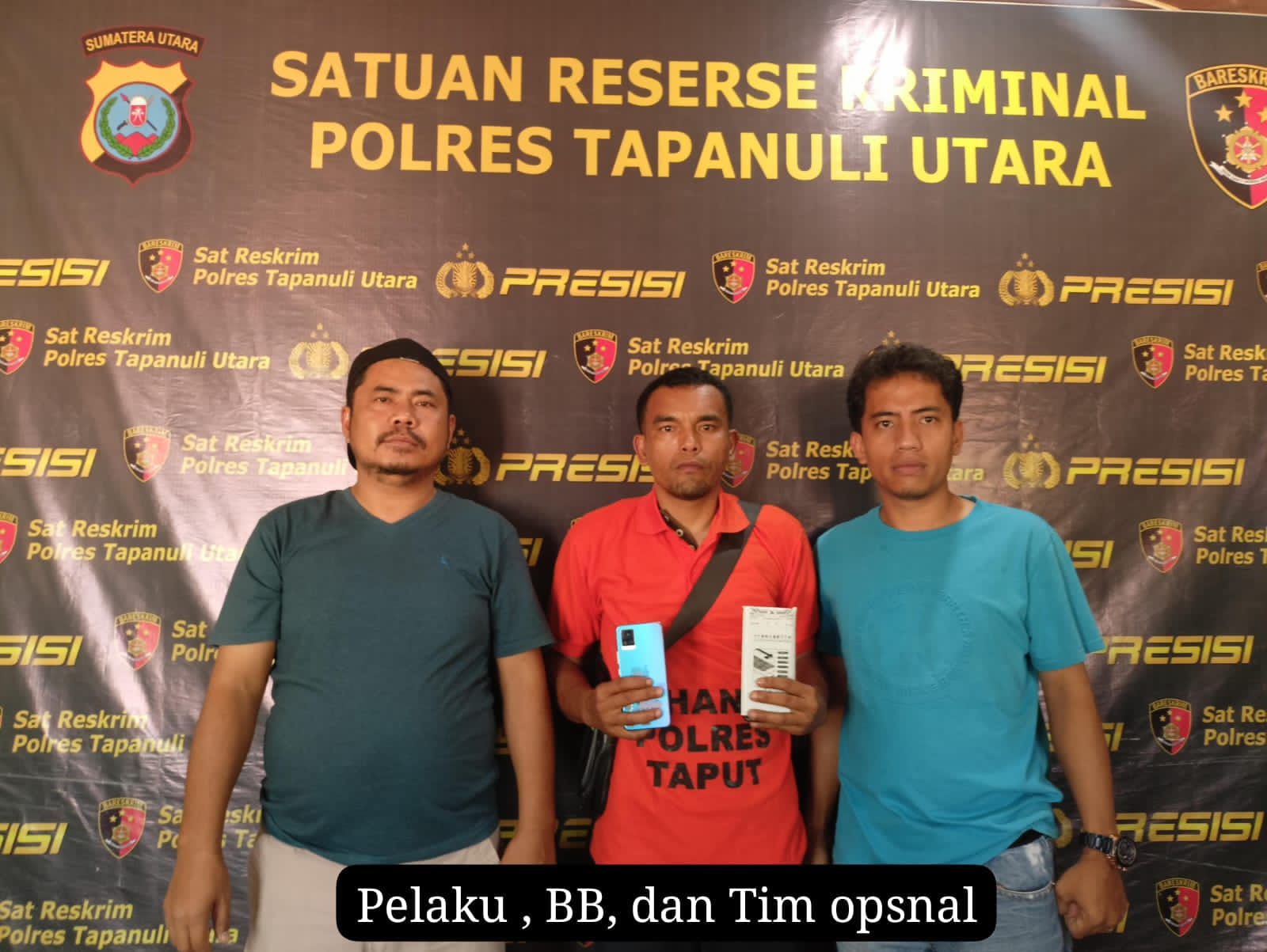 Polres Taput Ringkus Pelaku Pencurian 5 Unit HP Dan Uang Rp9 Juta