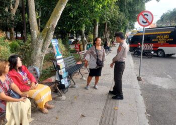 Sambang Kamtibmas, Polres Pematangsiantar Edukasi Tahapan Pemilu Kepada Warga