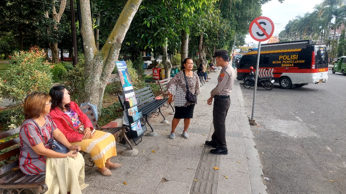 Sambang Kamtibmas, Polres Pematangsiantar Edukasi Tahapan Pemilu Kepada Warga