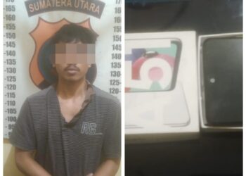 Polsek Siantar Martoba Amankan Pelaku Pencurian HP di Jalan Medan 