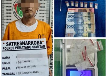 Polres Pematangsiantar Tangkap Pengedar Narkoba, 2,21 Gram Sabu Diamankan
