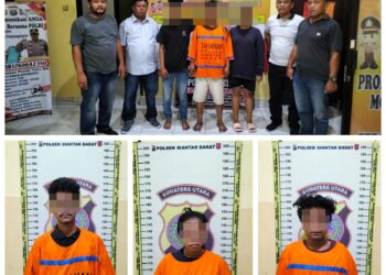 Polsek Siantar Barat Berhasil Ungkap Tiga Pelaku Pencurian di Warung Kopi, 1 Diantaranya Perempuan 