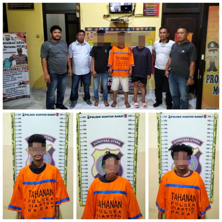 Polsek Siantar Barat Berhasil Ungkap Tiga Pelaku Pencurian di Warung Kopi, 1 Diantaranya Perempuan 
