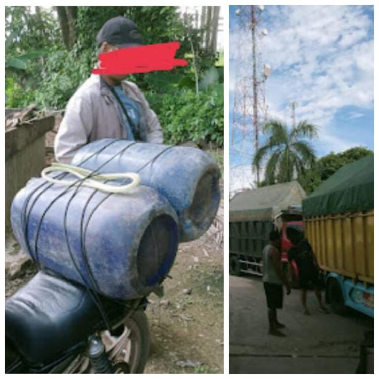  Antrian Panjang di SPBU Simpang Empat Negri Baru Diduga Akibat Maraknya Mengetap Berulang 