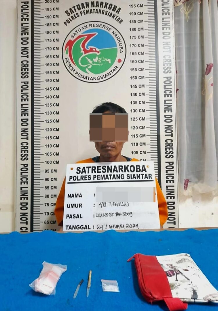 Kembali Berulah, Residivis Pemilik Sabu 0.58 Gram Diringkus Polres Siantar 