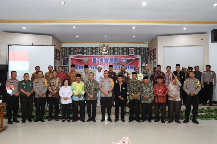 Polres Tapteng gelar Grup Diskusi bersama Forkopimda dan Tokoh Agama