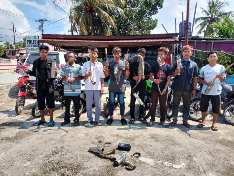 Knalpot Brong Buat Resah Warga Dirazia Polres Tapteng