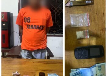 Narkoba Polres Simalungun Gerebek Rumah di Nagori Aek Gerger, YS dan 2,22 Gram Shabu Diamankan