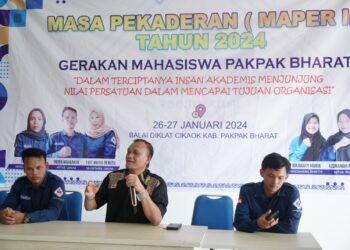 Wabup H Mutsyuhito Solin Membuka Kegiatan Perkaderan II Gerakan Mahasiswa Pakpak Bharat