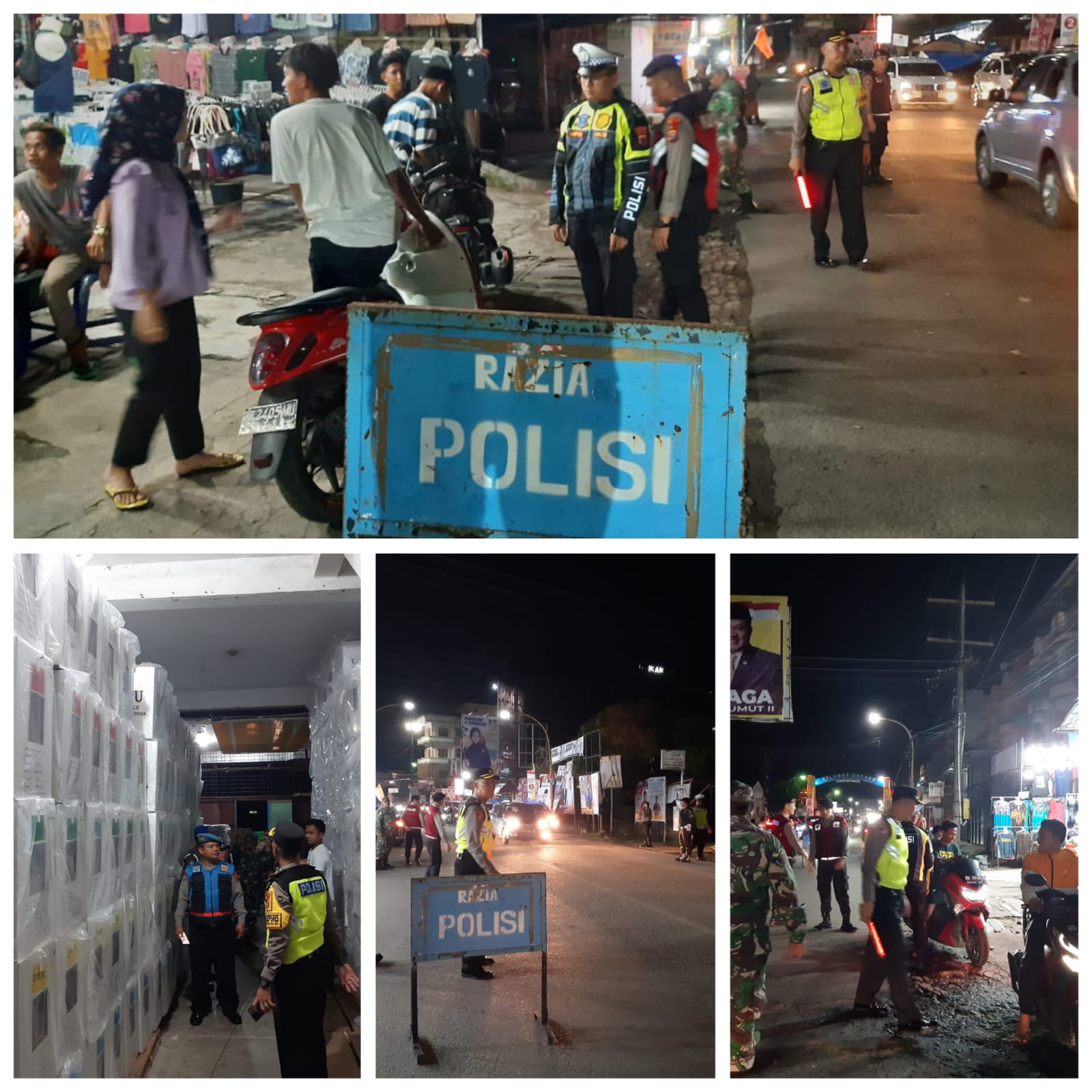 Jelang Pemilu,  Polres Sibolga Tingkatkan Patroli Gabungan Dan Razia