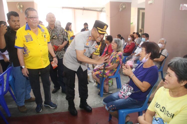 Kapolres Siantar Hadiri Bakti Sosial Lions Club Sambut Tahun Baru Imlek 2024