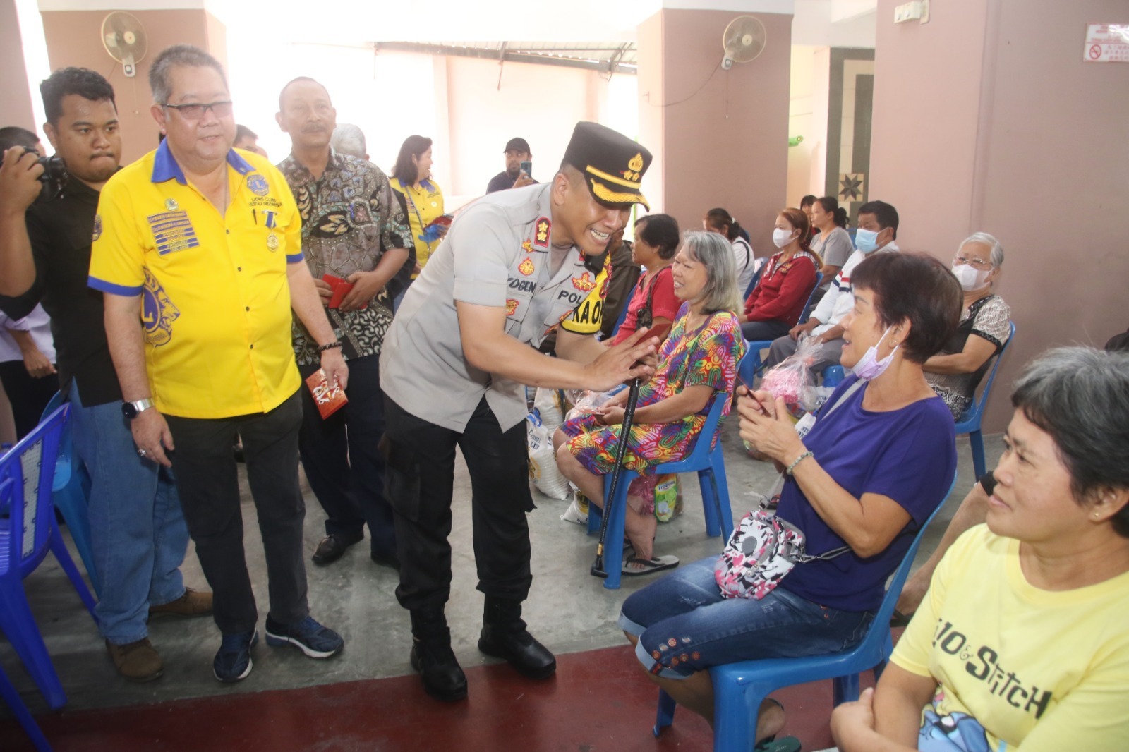 Kapolres Siantar Hadiri Bakti Sosial Lions Club Sambut Tahun Baru Imlek 2024