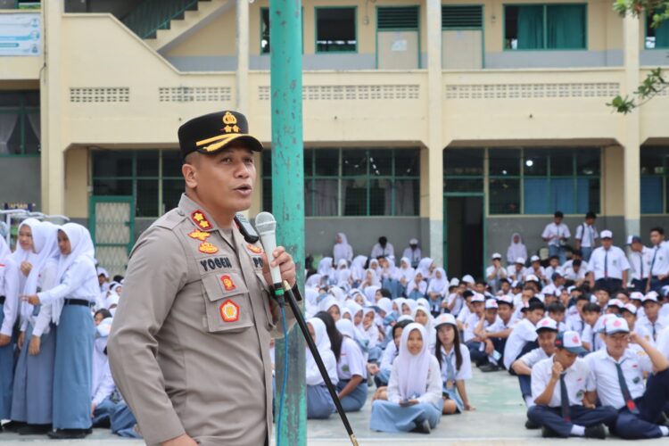 Kapolres Pematangsiantar Bicara Penanggulangan Kenakalan Remaja di Yayasan Perguruan SMA Taman Siswa