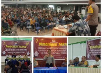KPPS Di Pemilu 2024 Diminta Untuk Utamakan Keamanan Pesan Polres Tapanuli Tengah