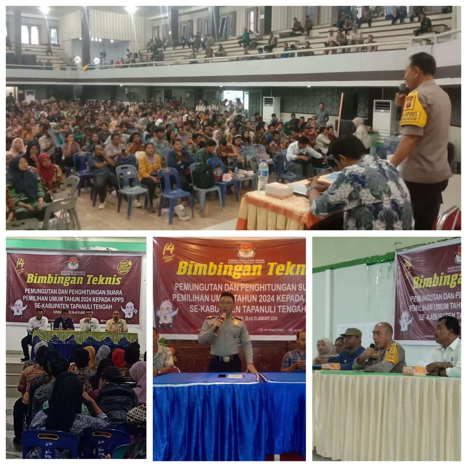 KPPS Di Pemilu 2024 Diminta Untuk Utamakan Keamanan Pesan Polres Tapanuli Tengah