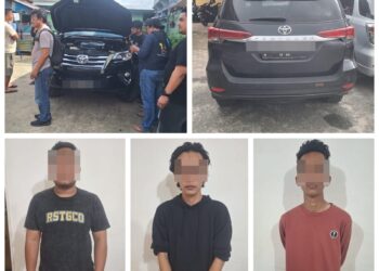 Polres Pematangsiantar Ringkus Komplotan Perampok Mobil Fortuner, 3 Orang Diamankan