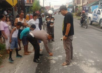 Ninja Warior Tabrak Pejalan Kaki,  1 Meninggal Dunia 2 Luka Berat di Taput 