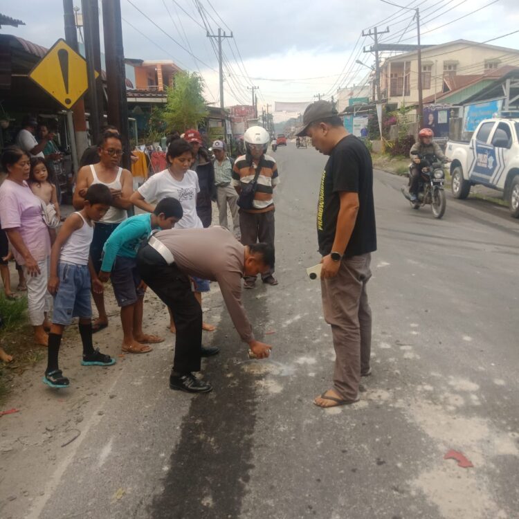 Ninja Warior Tabrak Pejalan Kaki,  1 Meninggal Dunia 2 Luka Berat di Taput 