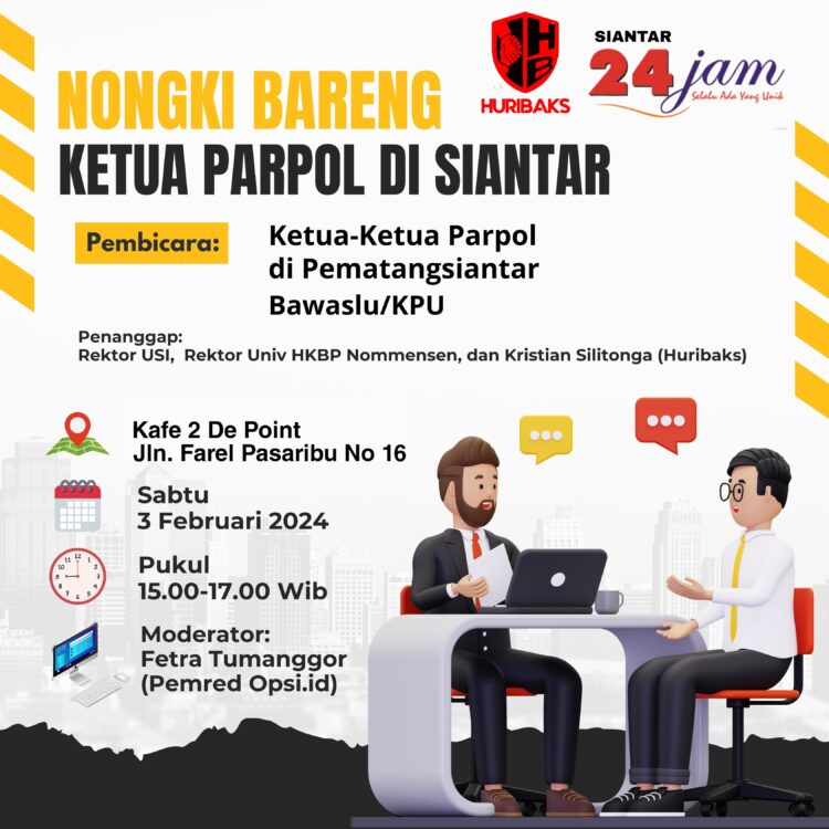 Nongki Bareng Ketua-ketua Parpol Menjelang Pemilu 2024