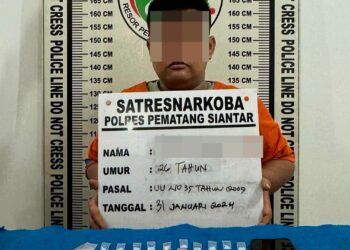 37 Paket Sabu Siap Edar Disita Polres Pematang Siantar Dari Jalan Seram
