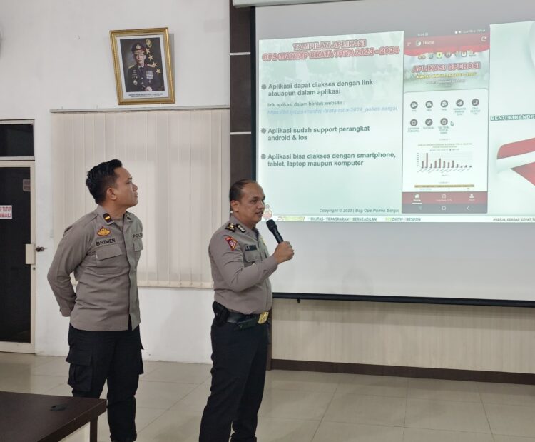 Kabag Ops Polres Sergai Gelar Anev Pastikan Pengamanan Pemilu Kondusif