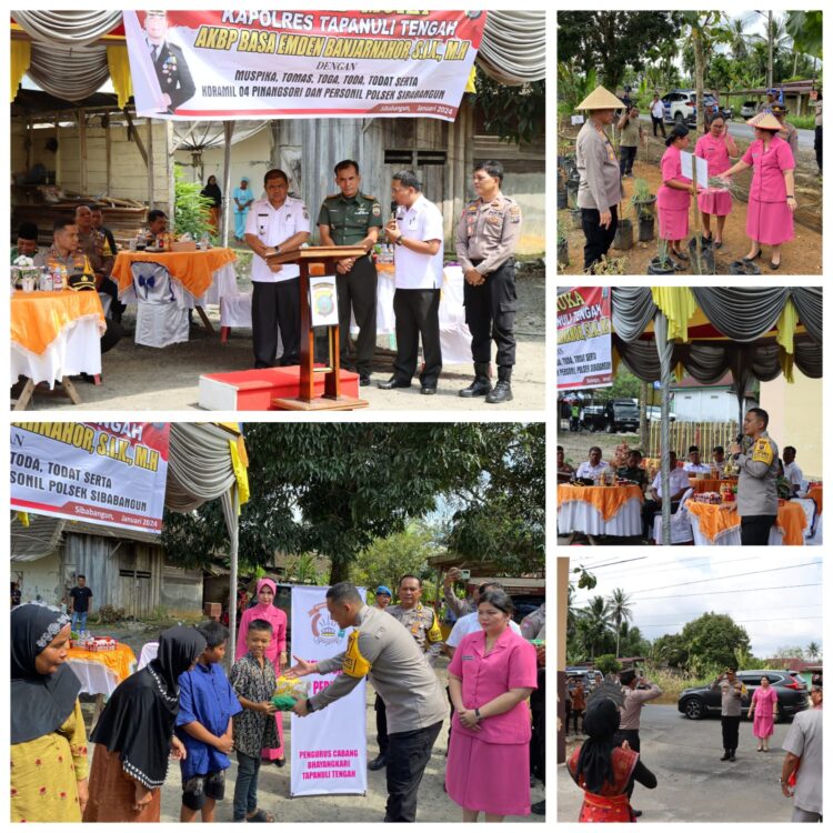 Kapolres Tapteng Himbau Warga Sibabangun Jaga Kamtibmas Jelang Pemilu 2024 