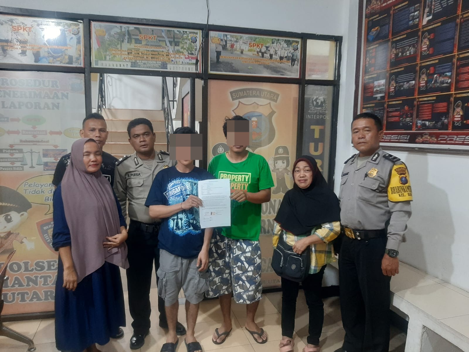 Selisih Paham Warga di Polsek Siantar Utara Berakhir Dengan Problem Solving