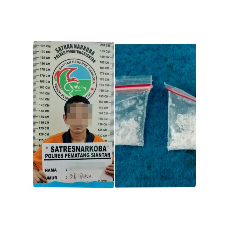 Polres Pematangsiantar Tangkap Residivis Pemilik 2 Paket Sabu