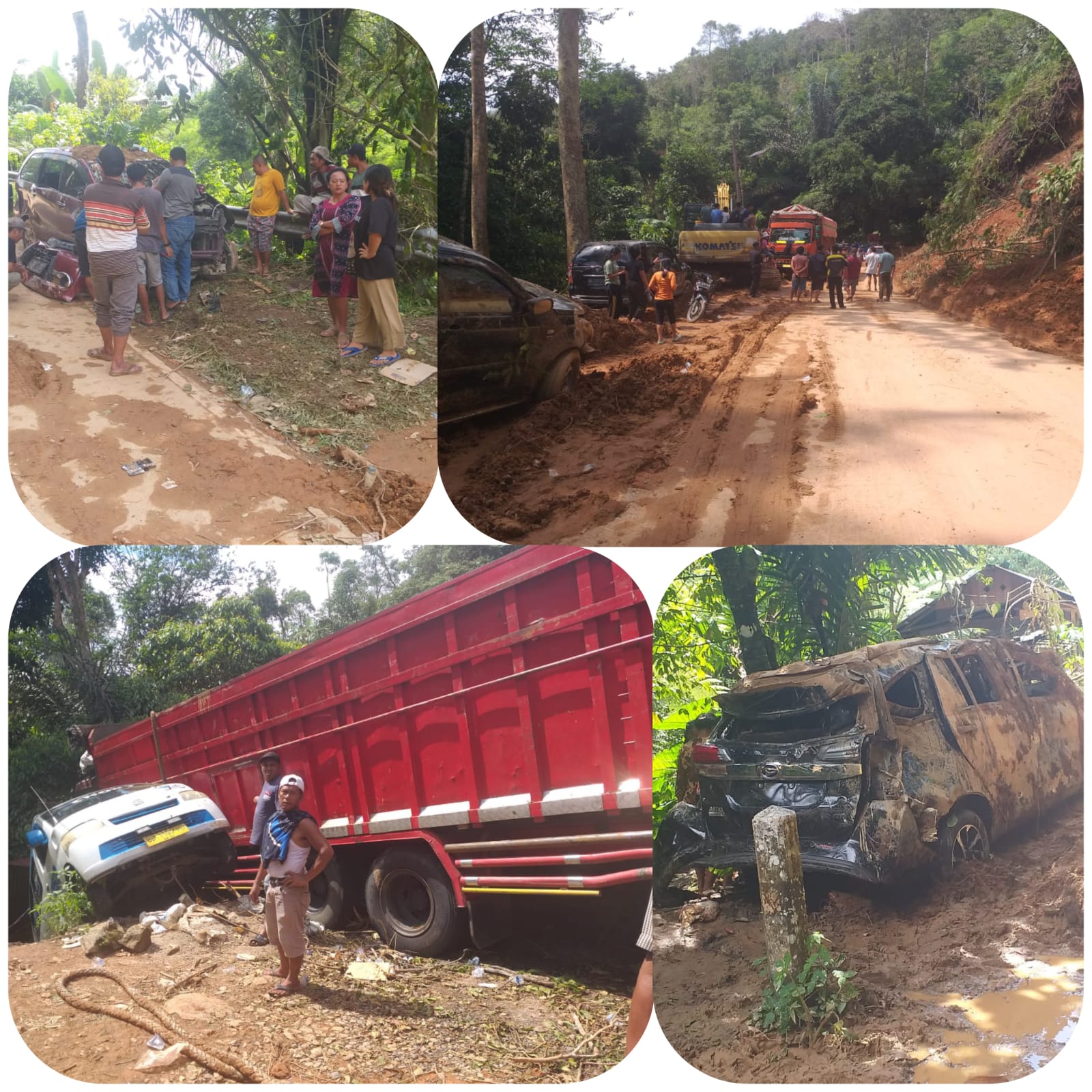 Longsor di Taput Akibatkan Mobil Terseret ke Sungai, Satu Keluarga Tewas