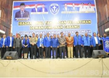 Dr Lucien P Sitanggang Kembali Terpilih Pimpin GAMKI Sibolga Periode 2023-2026