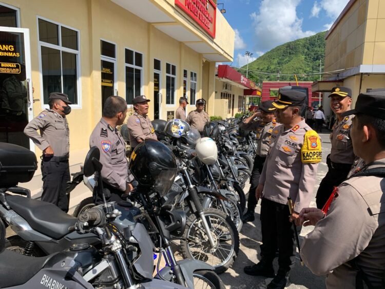 Kapolres Sibolga Cek Kenderaan Dinas Personil Untuk Persiapan Pengamanan Pemilu 2024