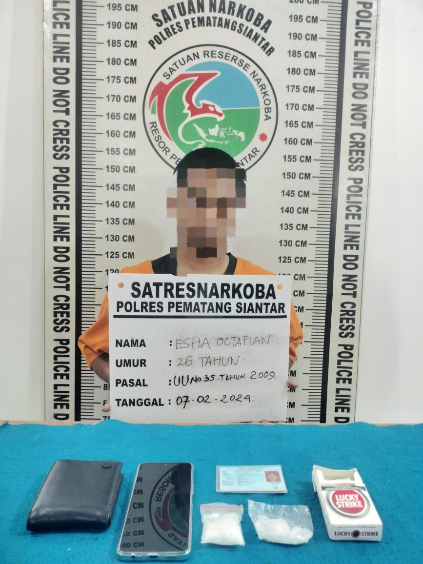 Polres Pematangsiantar Tangkap Warga Baja Dolok Pemilik Sabu 24,09 Gram Polres Pematangsiantar Tangkap Warga Baja Dolok Pemilik Sabu 24,09 Gram
