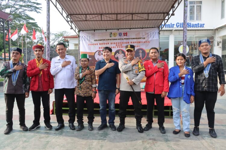 Kapolres Pematangsiantar Jadi Narasumber Dalam FGD Deklarasi Pemilu Damai Oleh Kelompok Cipayung Kota Pematangsiantar