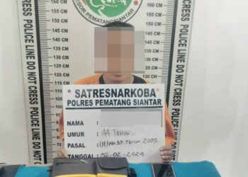 Polres Pematangsiantar Ringkus Cak Leng Bandar Sabu dari Panombeian, 41 Paket Sabu Ditemukan