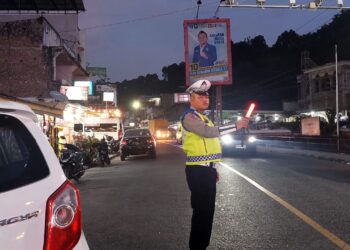 Sat Lantas Simalungun Gelar Pengaturan Lalin dan Patroli di Kota Wisata Parapat Sambut Libur Isra' Mi'raj